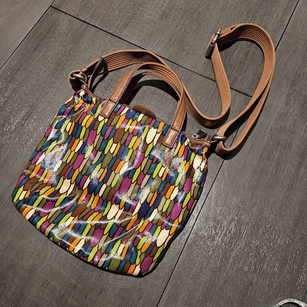 Fossil Calypso Key Per Multi Color Feather Print … - image 6